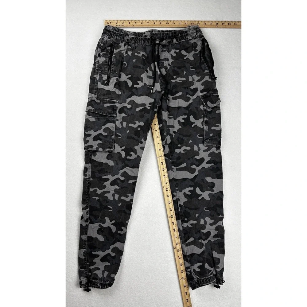 Death Row Snoop Dogg Cargo Pants Camo Gray Size M Joggers Streetwear